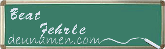 Beat Fehrle Visitenkarte